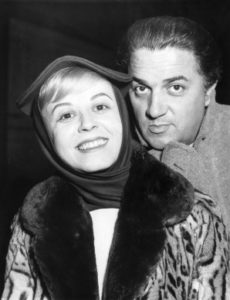 Federico Fellini e Giulietta Masina